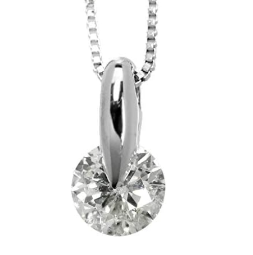 [アマゾンコレクション] Amazon Collection(アマゾンコレクション) (AMBZO) Pt900 ダイヤモンドネックレス0.2ct 一点留(J.I1.VG相当) PS2858PT-02