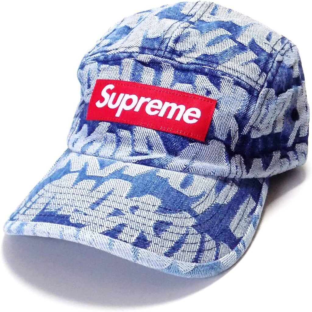 シュプリーム supreme ファットティップジャカードデニムキャンプキャップ SS22H59 