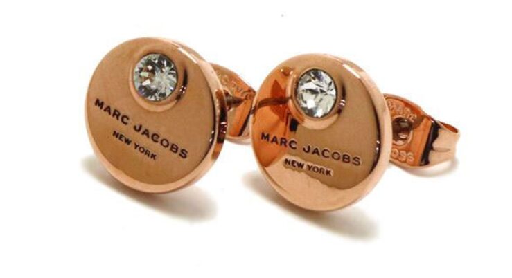 [マークジェイコブス] MARC JACOBS ジュエリー ピアス M0009789 キャッチ アクセサリー レディース (971 CRYSTAL/ROSE GOLD クリスタルローズゴールド) [並行輸入品]