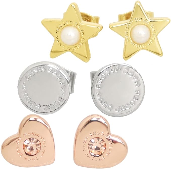 [マークジェイコブス] Marc Jacobs アクセサリー(ピアス) J204MT1PF21 マルチ2 ハート アンド スター ピアス 3点セット レディース [アウトレット品] [ブランド] [並行輸入品]