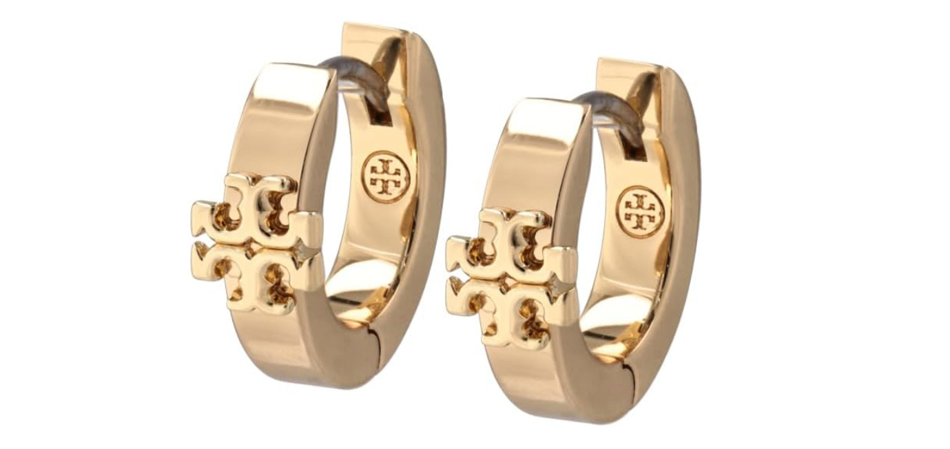 TORY BURCH(トリーバーチ) ピアス KIRA キラ フープピアス ダブルTロゴ ニッケルフリー ピアス 155514 0098 [並行輸入品]