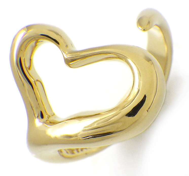 Tiffany Tiffany & Co. Ring Open Heart K18YG No. 11.5 [Used]