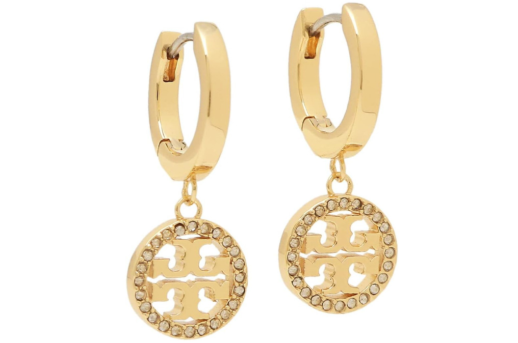 [Tory Burch] Earrings Accessories Mirror Pave Hoop Women's TORY BURCH 87041 MILLER PAVE HOOP EARRING Nickel Free [Parallel Import]